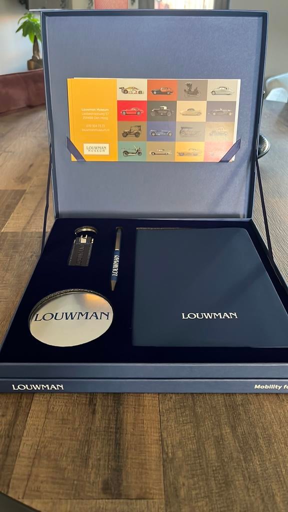 Mooie autobox met kaarten voor Louwman museum, Ophalen of Verzenden, Nieuw