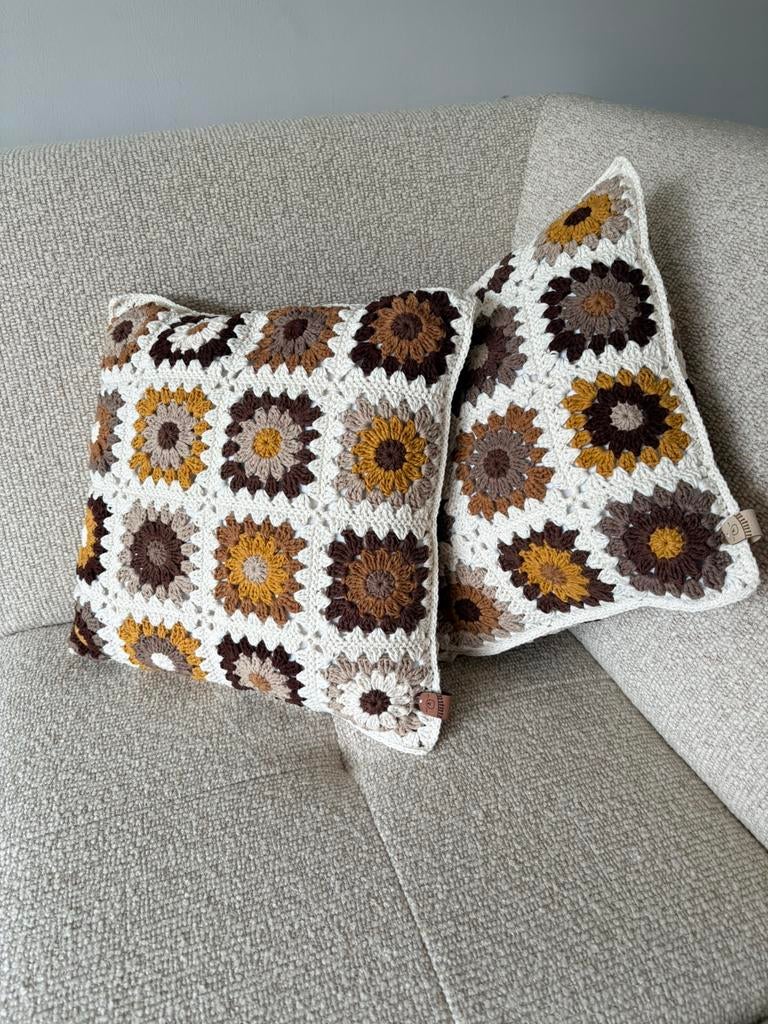 Granny square sierkussen per stuk, Huis en Inrichting, Ophalen of Verzenden, Nieuw, Vierkant