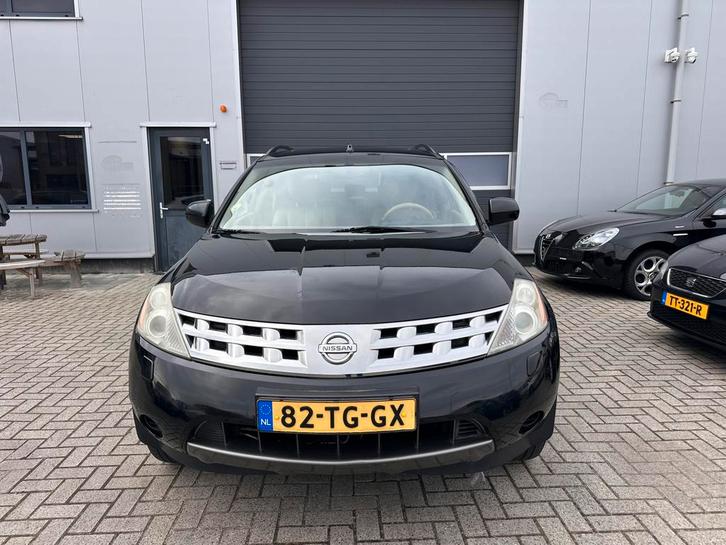 Nissan Murano 3.5 V6 CVT 2006 Zwart, Auto's, Nissan, Bedrijf, Murano, 4x4, ABS, Achteruitrijcamera, Airbags, Airconditioning, Boordcomputer