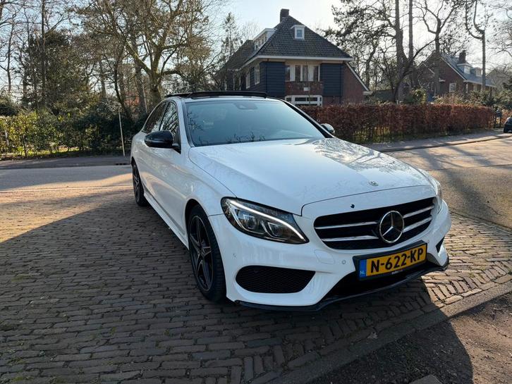 Mercedes-Benz C-Klasse C300 245pk 7G-TRONIC 2018 Wit, Auto's, Mercedes-Benz, Particulier, C-Klasse, ABS, Achteruitrijcamera, Airbags