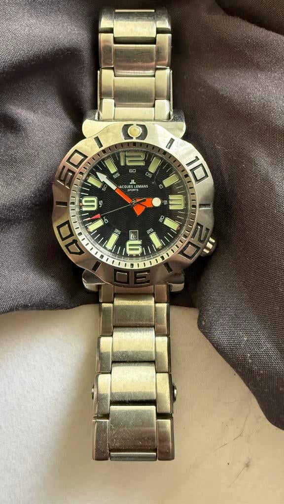 Jacques Lemans Sports 1-1381, Overige merken, Staal, Staal, Polshorloge