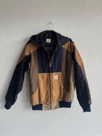 Carhartt reworked patchwork katoenen bomber jas, Carhartt, Carhartt, Bruin, Maat 48/50 (M)