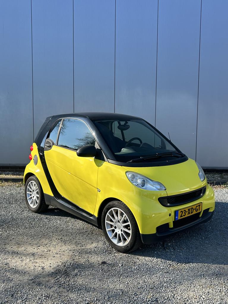 Smart Fortwo Coupé 1.0 Passion (bj 2007, automaat), Auto's, Smart, Achterwielaandrijving, 18 €/maand, Zwart, Origineel Nederlands