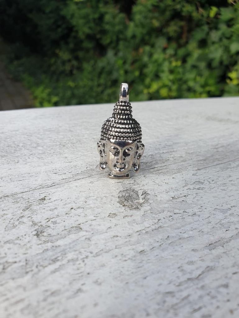 Boedha ketting hanger stainless steel 3 euro nieuw, Overige merken, Overige materialen, Nieuw, Ophalen of Verzenden