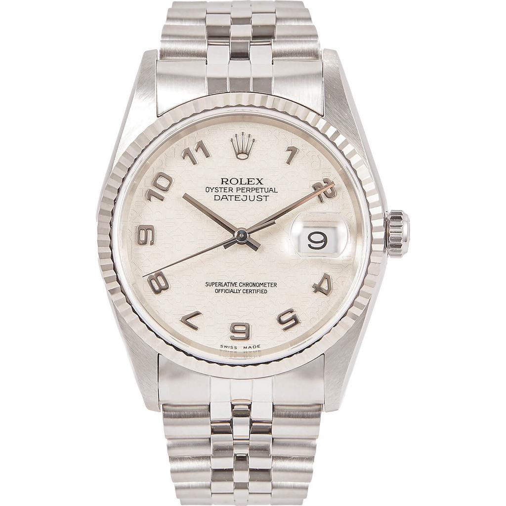 Rolex Datejust 36 – Ref. 16234 – Rare Ivory Jubilee Dial, Ophalen of Verzenden, Zo goed als nieuw, Staal, Overige merken