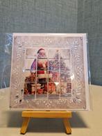 Bloxxx kaartje kerst kerstman met pakjes bij kerstboom, Ophalen of Verzenden, Nieuw, Kerst