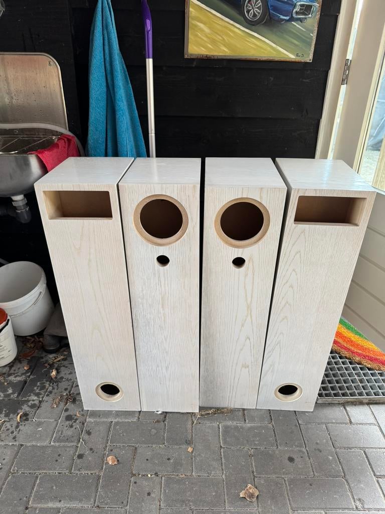 speakerkasten voor zelfbouw transmissieline, Audio, Tv en Foto, Luidsprekers, Nieuw, 60 tot 120 watt, Front, Rear of Stereo speakers