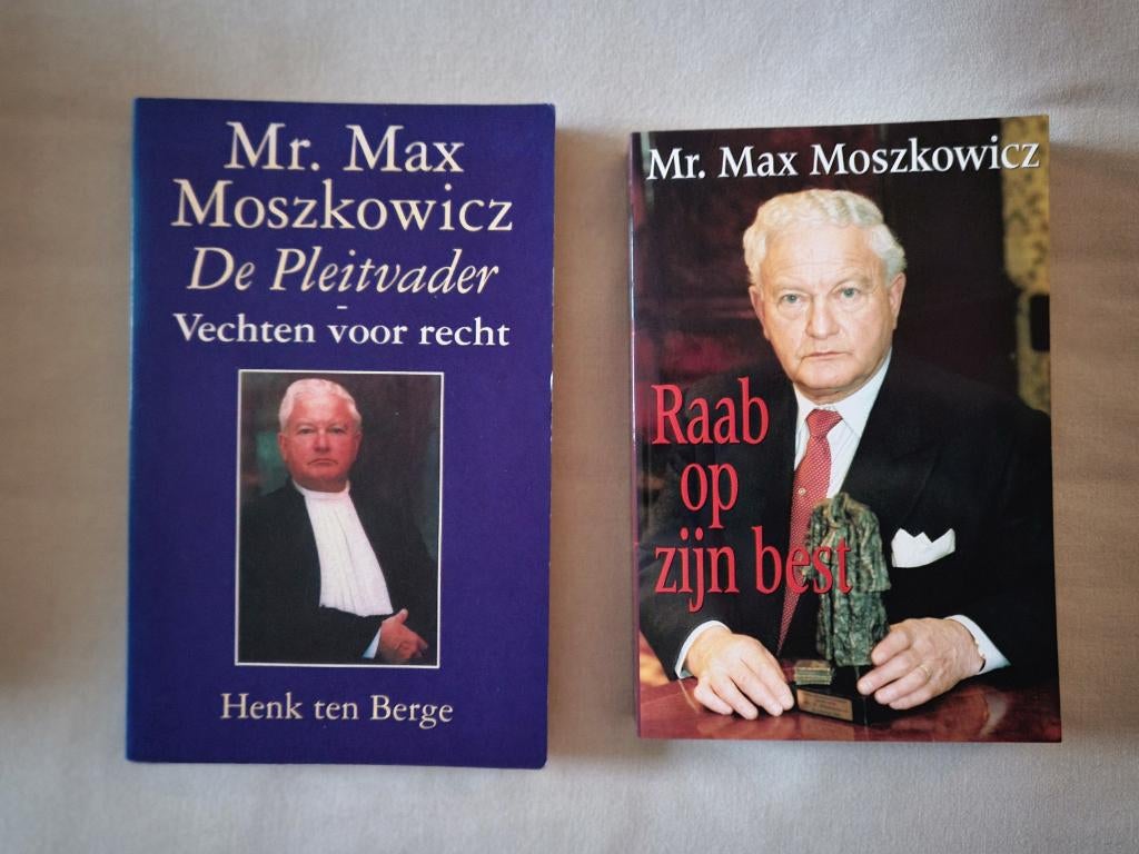 Twee boeken Mr. Max Moszkowicz, Boeken, Ophalen of Verzenden, Gelezen, Moszkowicz