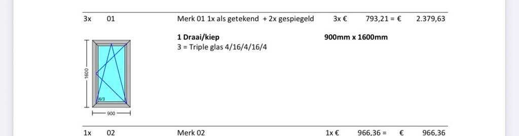 Aluminium kozijnen, wit binnen, antraciet buiten, Doe-het-zelf en Verbouw, Kozijnen en Schuifpuien, 75 tot 150 cm, Gebruikt, Raamkozijn