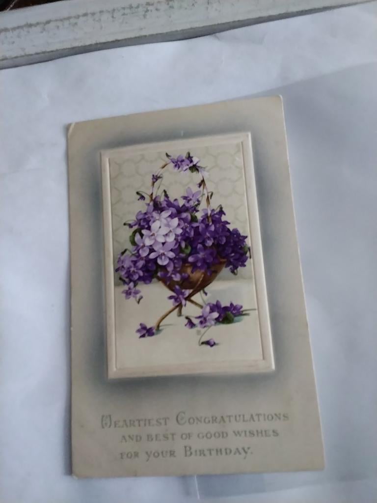 ANTIQUE POSTCARD. FLOWERS. 1909, Verzamelen, Ansichtkaarten | Themakaarten, Ophalen of Verzenden, Voor 1920, Overige thema's