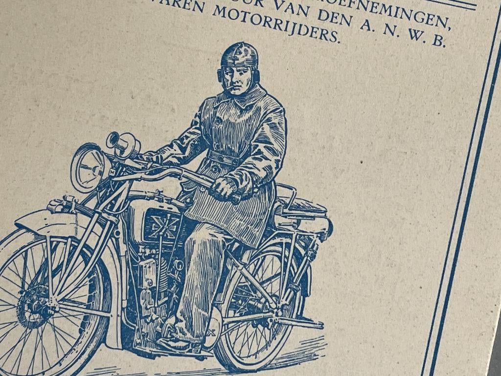 Folder jaren 20 Motorkleeding - Nieuw Engeland (Excelsior)