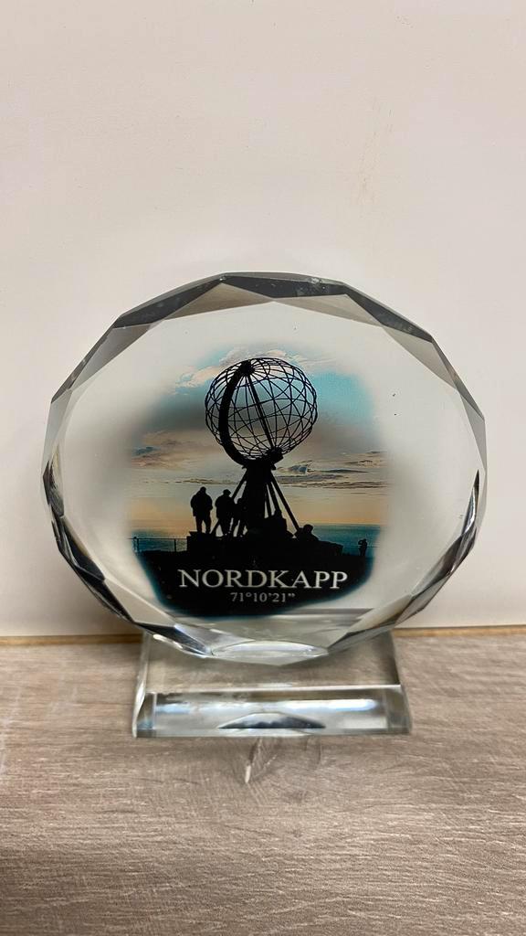Glazen Beeld Nordkapp, Verzamelen, Beelden en Beeldjes, Zo goed als nieuw, Overige typen, Ophalen of Verzenden