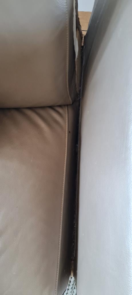 Topform leren Bank gratis, Ophalen, Gebruikt, Overige maten, Rechte bank