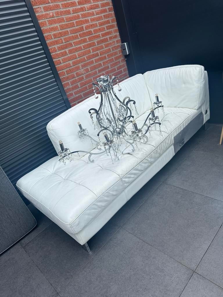 2 Leren bank voor 100 euro, Ophalen of Verzenden, Zo goed als nieuw, Bank