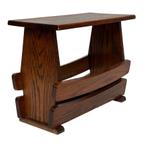 Vintage Brutalist Bijzettafelte Tijdschriften Rek Tafeltje, Vintage, Gebruikt, Vintage, Vintage