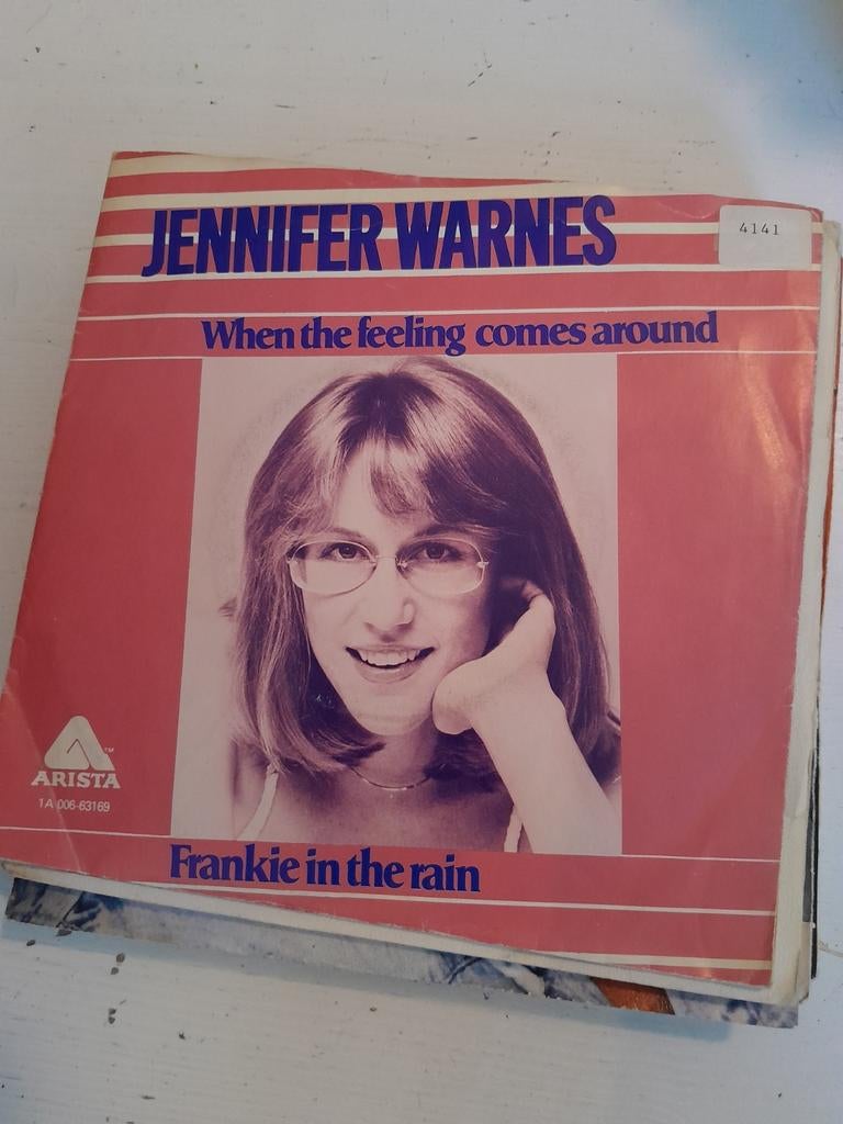 Jennifer warnes 7 inch when feeling comes around, Ophalen of Verzenden, Zo goed als nieuw, Pop