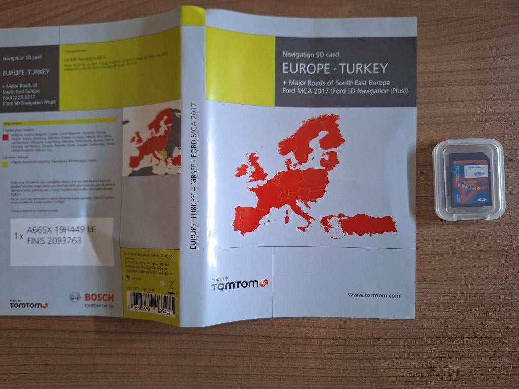 Navigatie Europa - Turkije TomTom Bosch 2017, Ophalen of Verzenden, Zo goed als nieuw