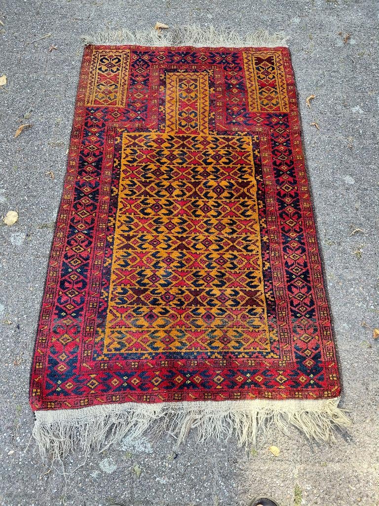 Oosters tapijt, Beloutch bidkleed, lxb = 132 x 88 cm., Ophalen of Verzenden