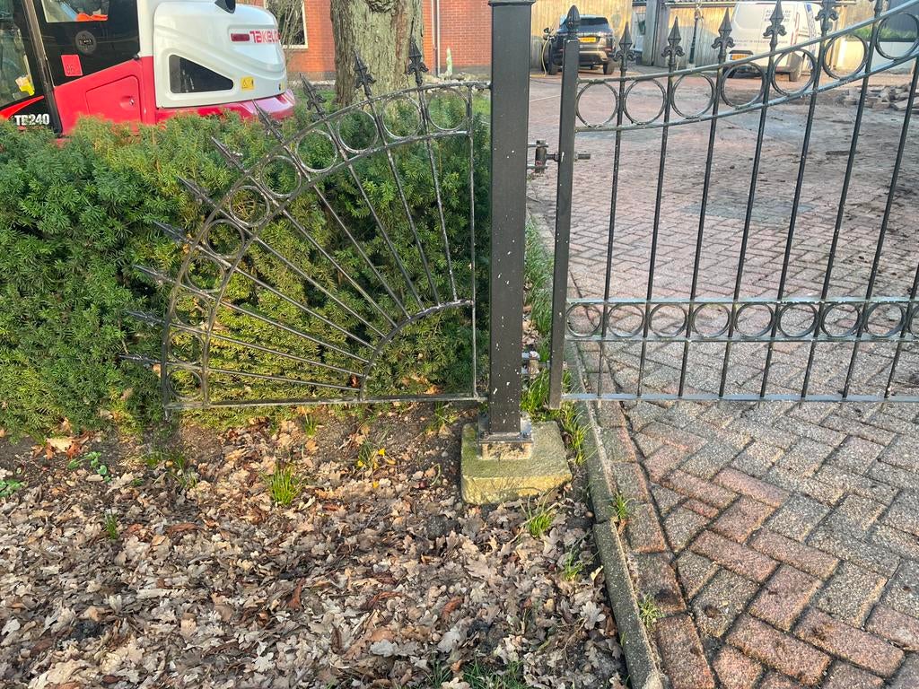 Sier ijzeren hek poort, Tuin en Terras, Tuinhekken en Hekwerk, Ophalen, Gebruikt, IJzer, Sierhekwerk