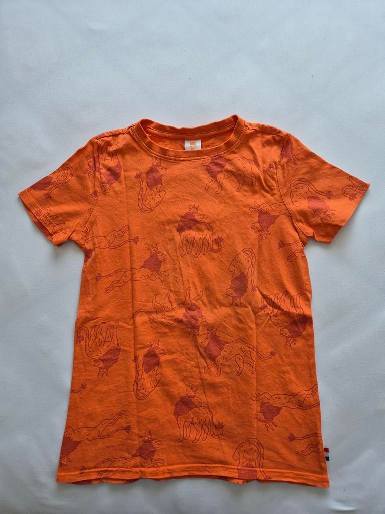 Hema Koningsdag shirt maat 152 met leeuwenprint, Jongen of Meisje, Ophalen of Verzenden, Zo goed als nieuw, Shirt of Longsleeve