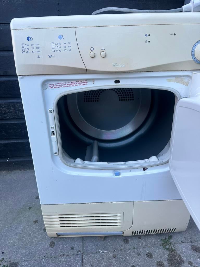 Whirlpool droger, 6 tot 8 kg, Ophalen of Verzenden, Zo goed als nieuw, 85 tot 90 cm