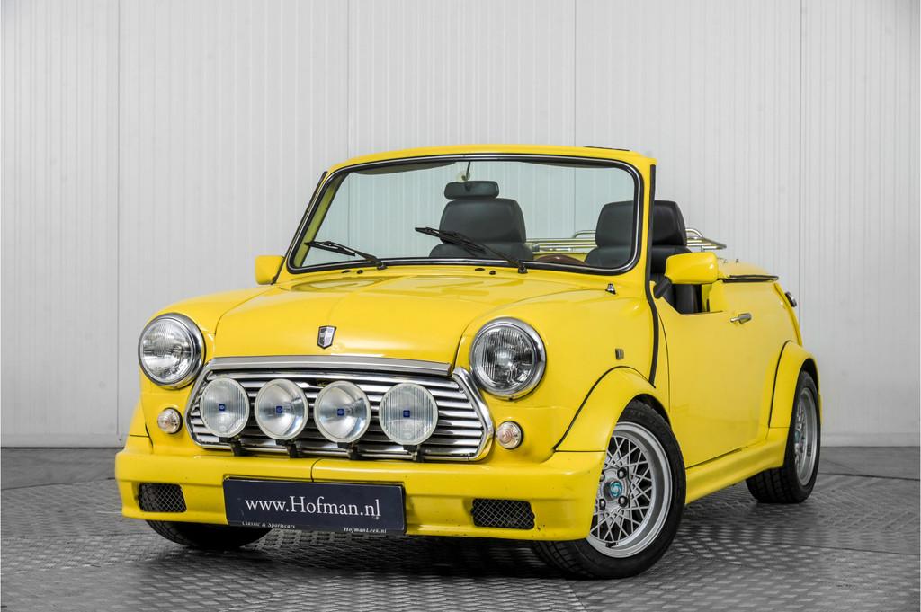 MINI Cabrio two seater . (bj 1976), Auto's, Mini, Cabriolet, Leder, Handgeschakeld, Geïmporteerd