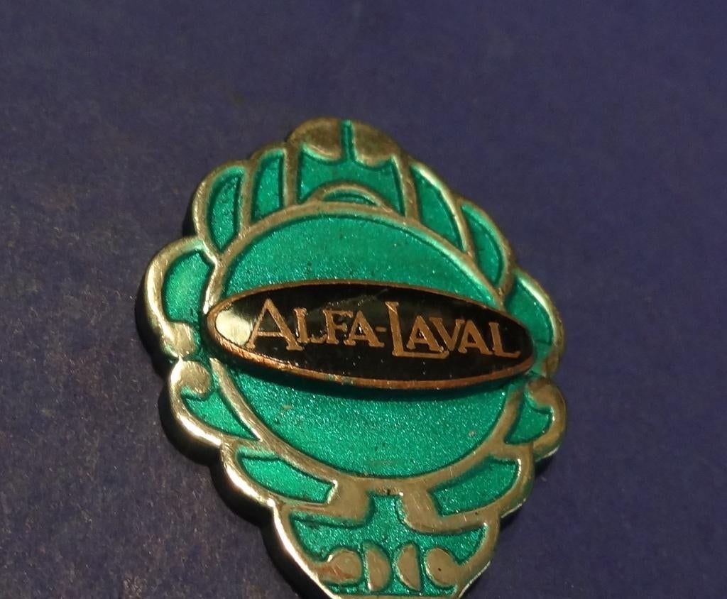 Alfa Laval Melkmachine Thee Lepel met email logo, Verzenden, Gebruikt, Auto's