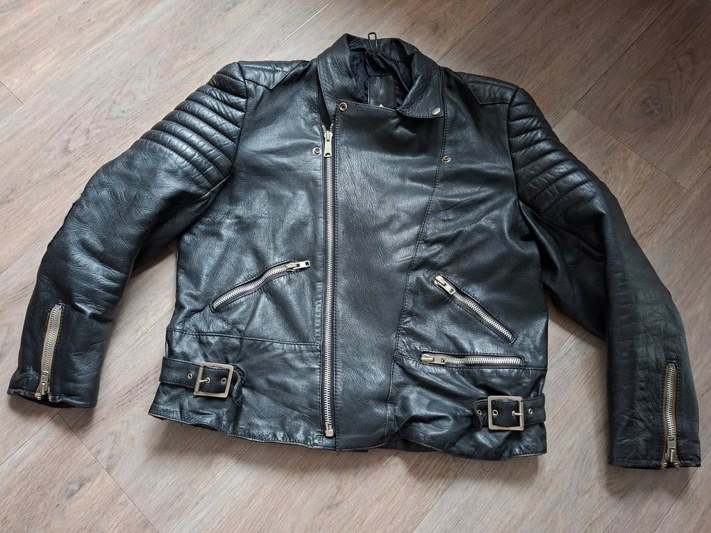 motorjas leder maat 46, Motoren, Kleding | Motorkleding, Ophalen, Tweedehands, Jas | leer