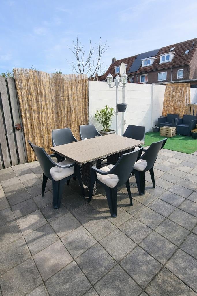 Tuinset 6 persoons Bois le Duc low dining, Ophalen, Kunststof, Gebruikt, 6 zitplaatsen