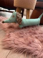 Handgemaakte Teckel Knuffel - Leuk voor Kind of Decoratie, Ophalen of Verzenden, Nieuw, Hond