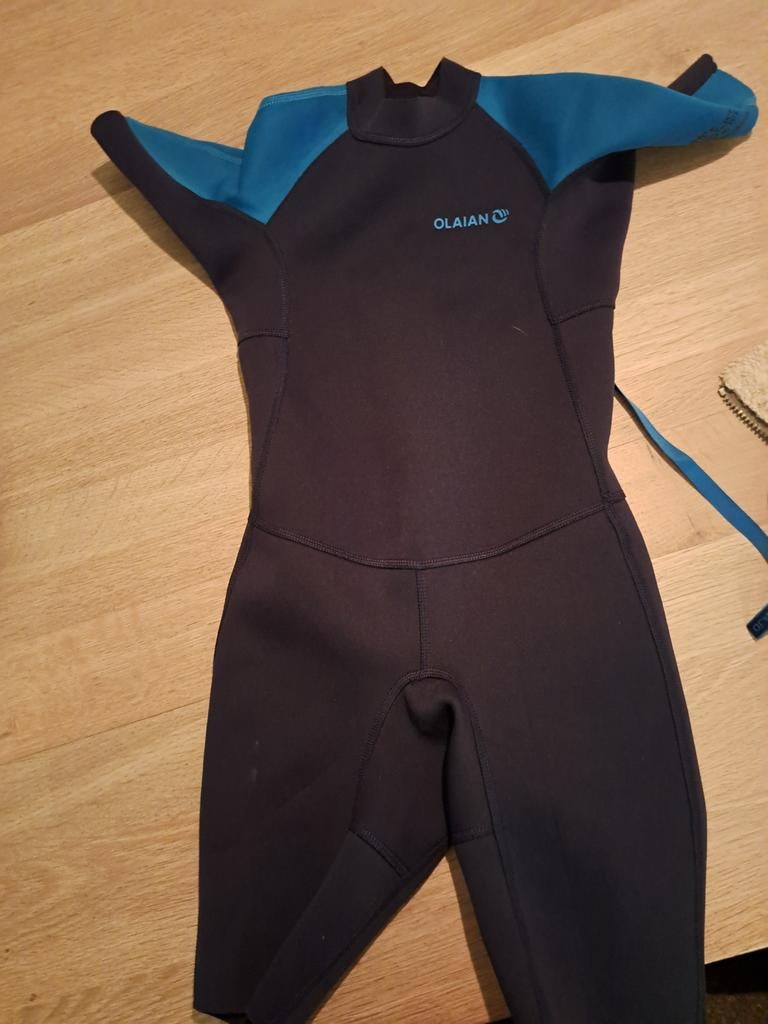 OLAIA Wetsuit Kinderen - Zwart/Blauw maat 116/122, Wetsuit, Kind, Ophalen of Verzenden, Zo goed als nieuw