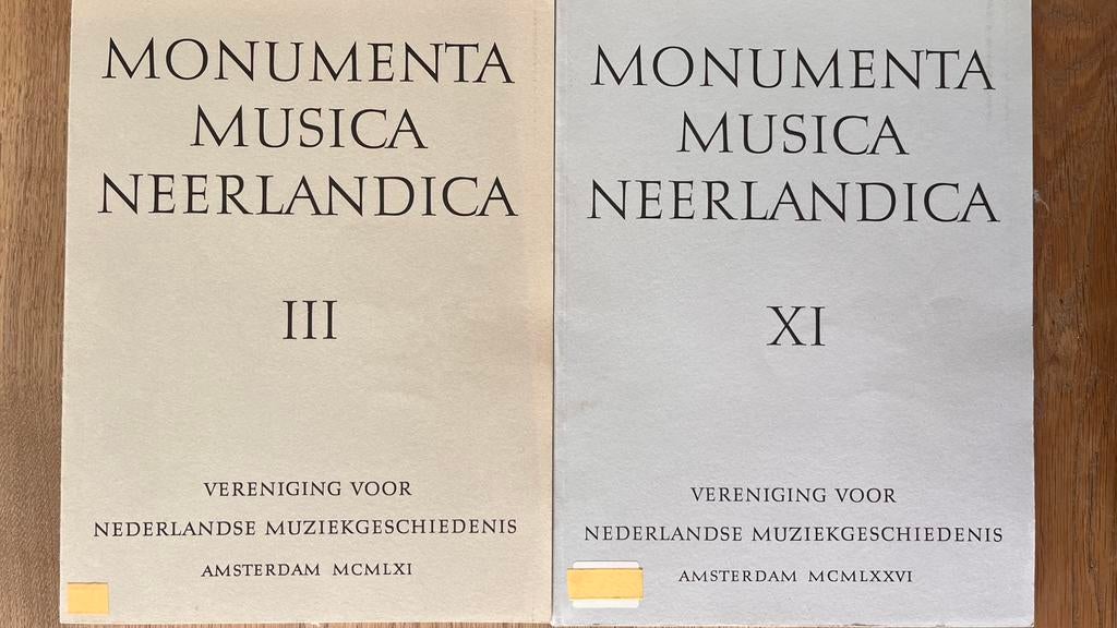 Monumenta Musica Neerlandica - deel III en XI - orgel, Muziek en Instrumenten, Bladmuziek, Ophalen of Verzenden, Zo goed als nieuw