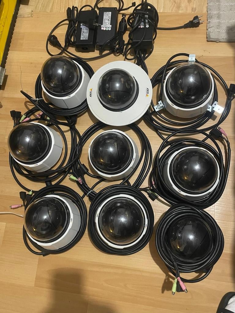 Axis videobewakingscamera's met adapters, Ophalen of Verzenden