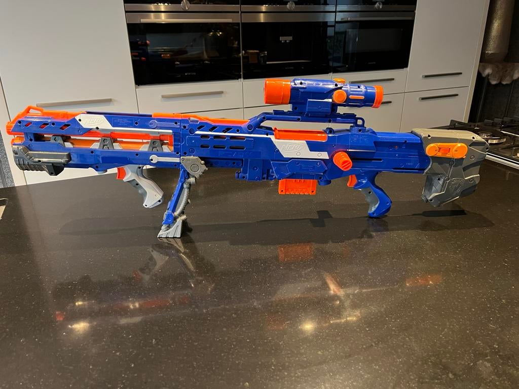 Nerf geweer met afneembare onderdelen, Ophalen, Zo goed als nieuw, Jongen of Meisje