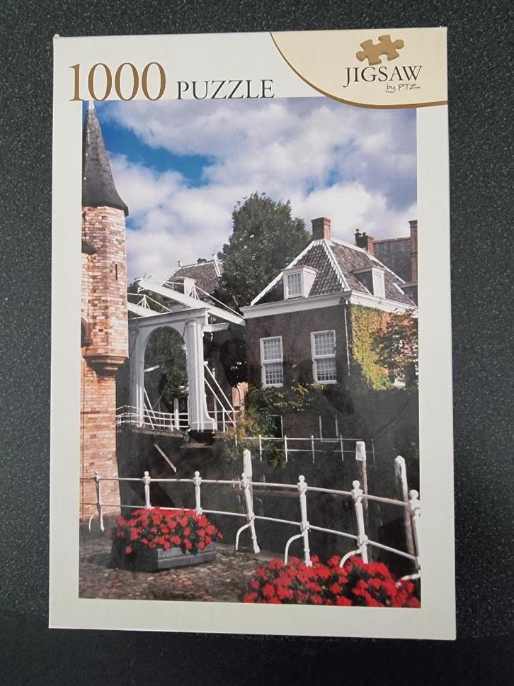 Legpuzzel 1000 stukjes. Onderwerp brug, Hobby en Vrije tijd, Denksport en Puzzels, Zo goed als nieuw, Legpuzzel, 500 t/m 1500 stukjes