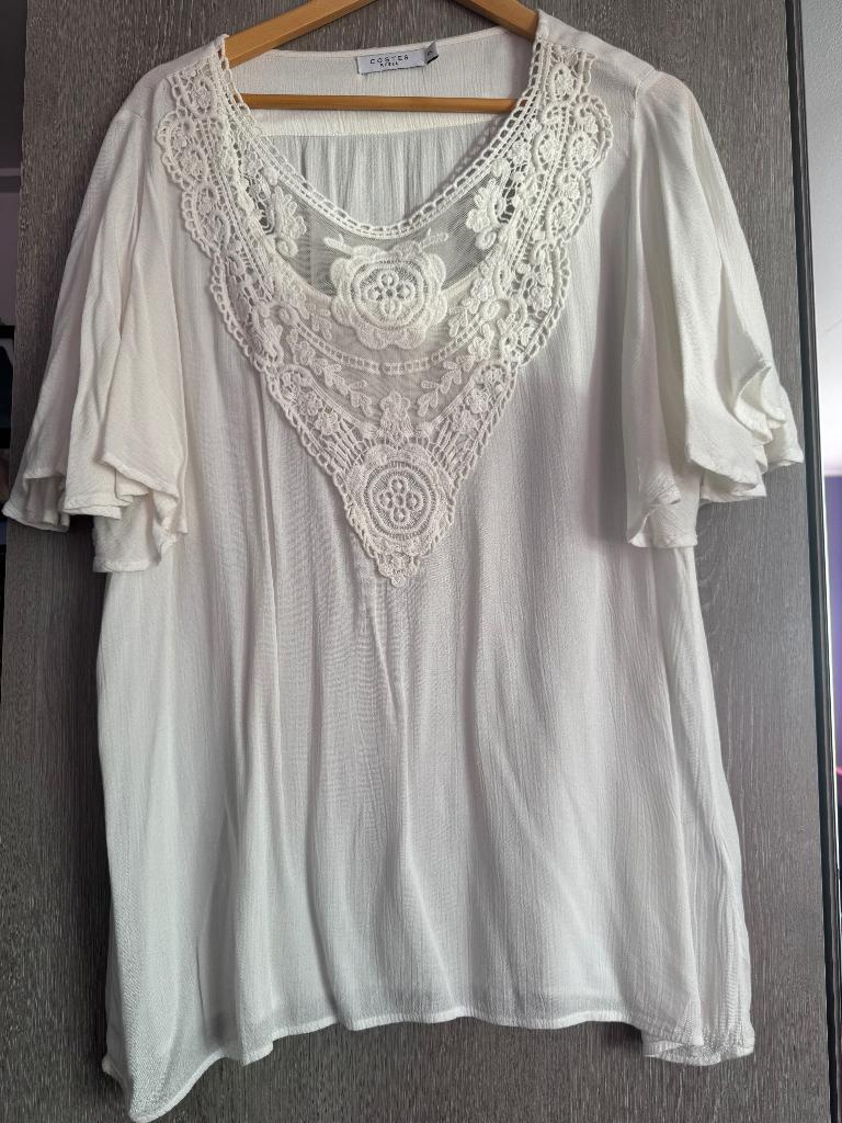 zgan top Costes, Wit, Maat 46/48 (XL) of groter, Ophalen of Verzenden, Zo goed als nieuw