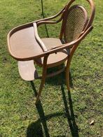 Antieke houten kinderstoel met rieten rugleuning, Kinderen en Baby's, Kinderstoelen, Ophalen, Gebruikt, Overige typen