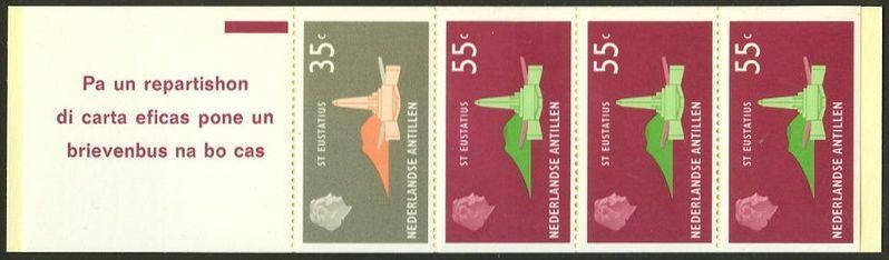 Nederlandse Antillen Postzegelboekje 2 Telblok postfris 1977, Ophalen of Verzenden, Na 1940, Postfris