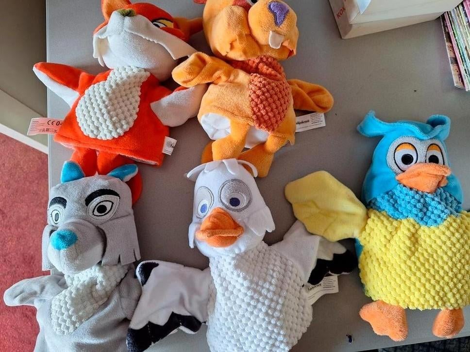 Handpoppen Fabeltjeskrant, Ophalen of Verzenden, Zo goed als nieuw, Overige typen