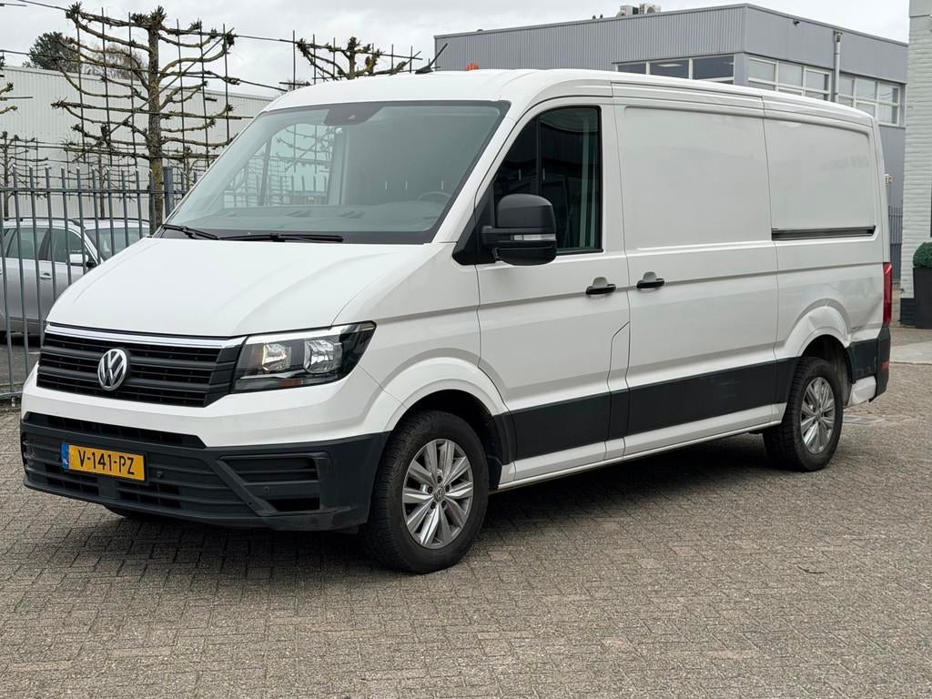 Volkswagen Crafter 35 2.0 TDI L3H2 DC 177PK 3500 Kilo, Auto's, Bestelauto's, Gebruikt, Euro 6, 4 cilinders, Origineel Nederlands