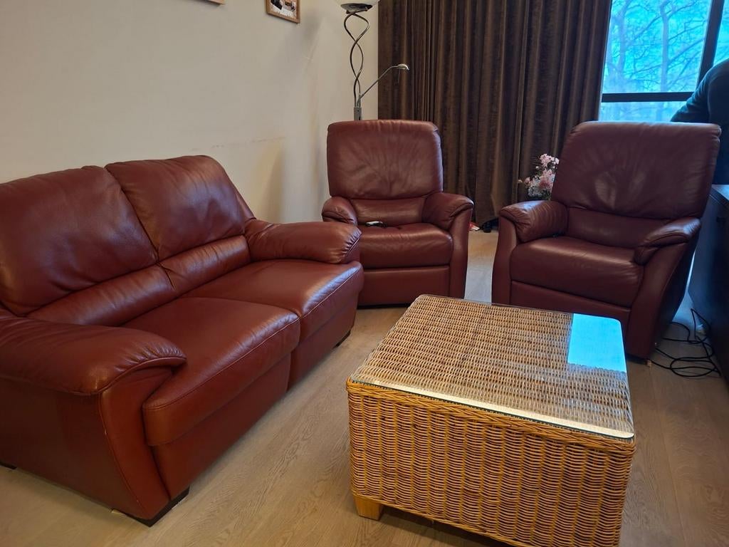 Lederen zithoek Natuzzi, Ophalen