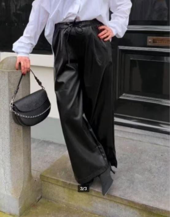 CHPTR-S - Faux leren broek maat 38 & 40 - Nieuw €230 CHPTRS, Maat 38/40 (M), Zwart, Nieuw, Ophalen of Verzenden