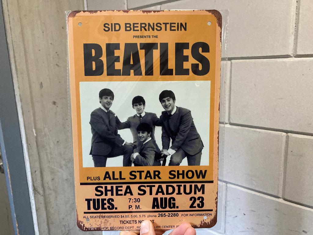 Poster metaal the Beatles, Verzamelen, Posters, Nieuw, Muziek, A1 t/m A3, Ophalen of Verzenden