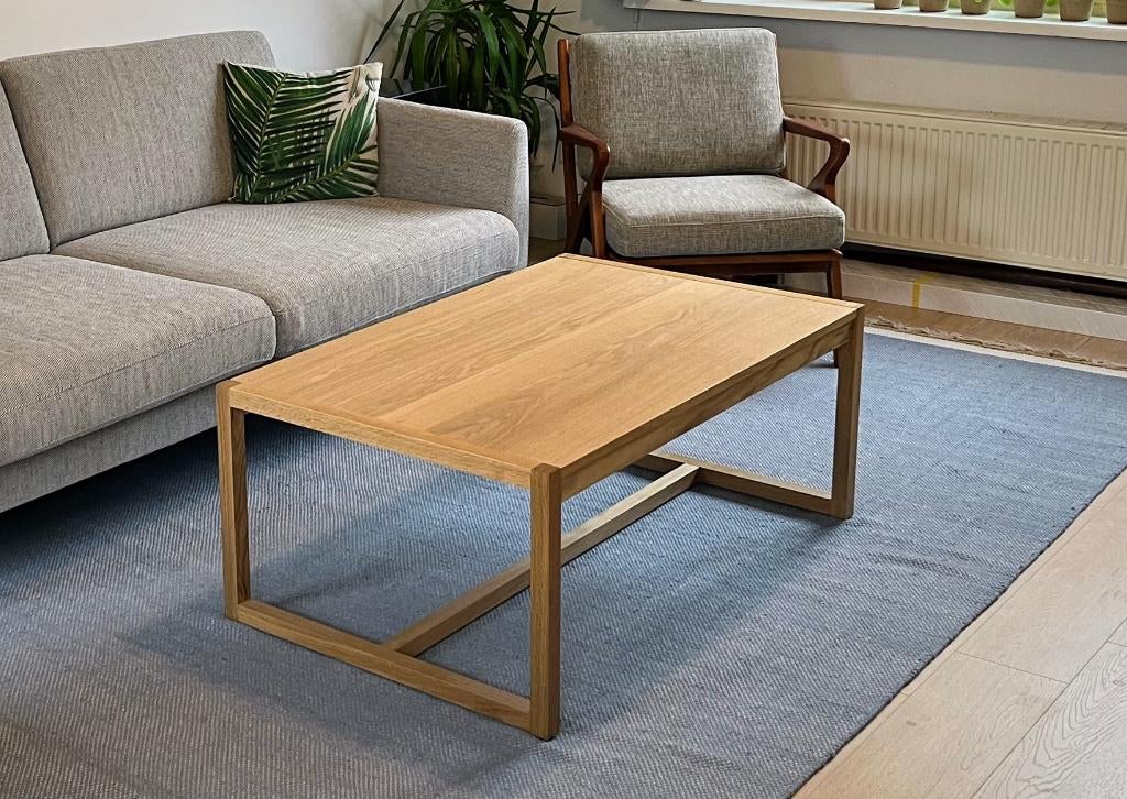 JYSK RY Salontafel Koffietafel Eikenfineer ZGAN, Ophalen, 50 tot 100 cm, 100 tot 150 cm, Eikenhout