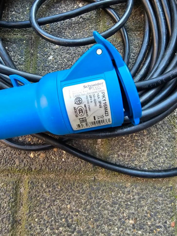 Campingstekker CEE 20 meter, Caravans en Kamperen, Caravan accessoires, Gebruikt, Ophalen