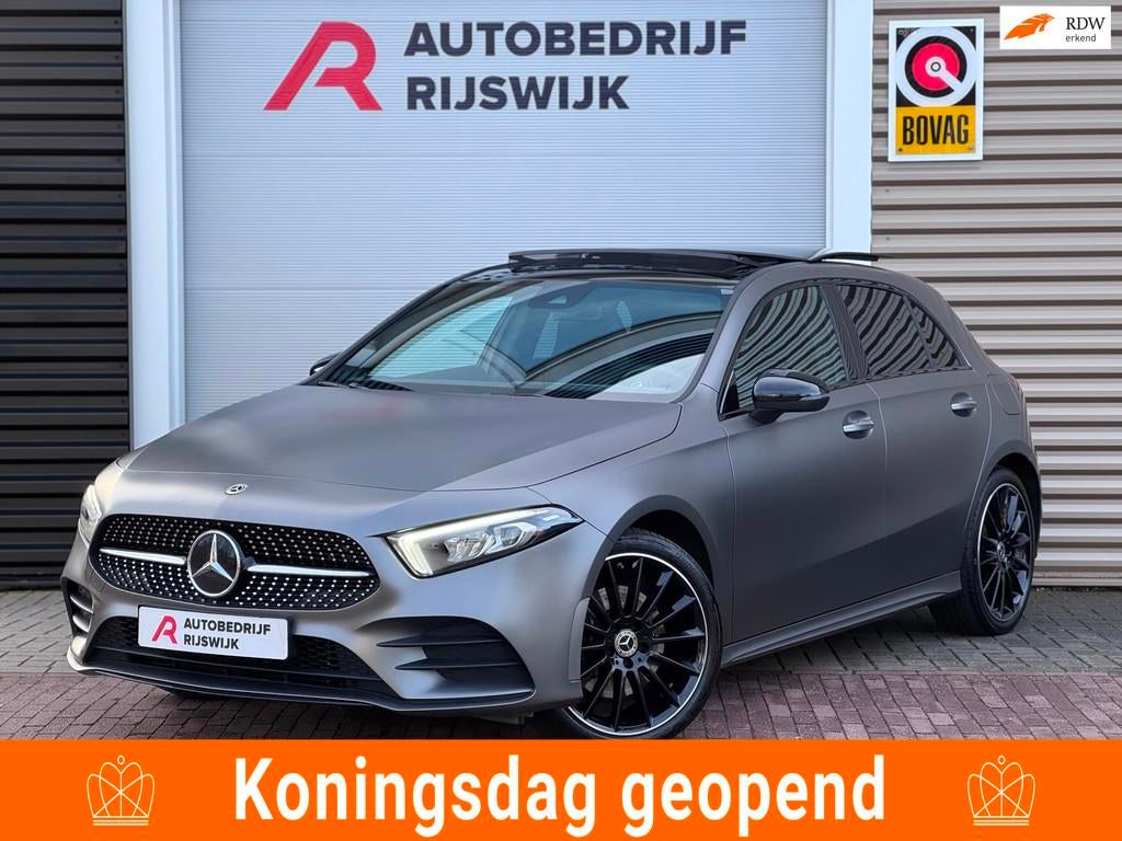 Mercedes-Benz A-klasse 250 e AMG Line Pano/360/Memory/Sfeer, 12 maanden, Gebruikt, 4 cilinders, Alcantara