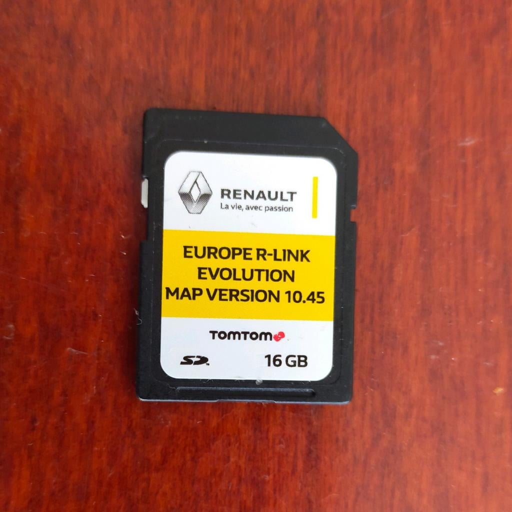 Renault R-Link Evolution TomTom Kaart Europa V10.45 16GB, Ophalen, Zo goed als nieuw