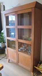 Vitrinekast., Huis en Inrichting, Kasten | Kledingkasten, Ophalen, 50 tot 100 cm, Kersenhout, 150 tot 200 cm