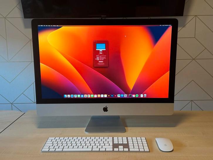 Apple iMac 5K Retina (2017) + toetsenbord en Magic Mouse, Computers en Software, Apple Desktops, Gebruikt, iMac, HDD, 4 Ghz of meer