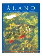 Finland Euromuntserie 2008 Åland Vissen incl. postzegel, Ophalen of Verzenden, Finland, Overige waardes, Setje